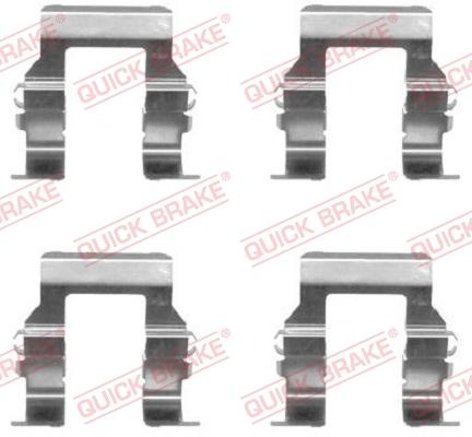 OJD Quick Brake 109-1279 - Accessory Kit for disc brake Pads autospares.lv