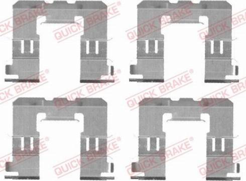 OJD Quick Brake 1091721 - Accessory Kit for disc brake Pads autospares.lv