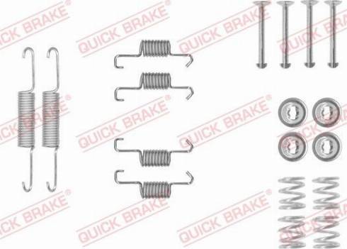 OJD Quick Brake 105-0011 - Accessory Kit, parking brake shoes autospares.lv