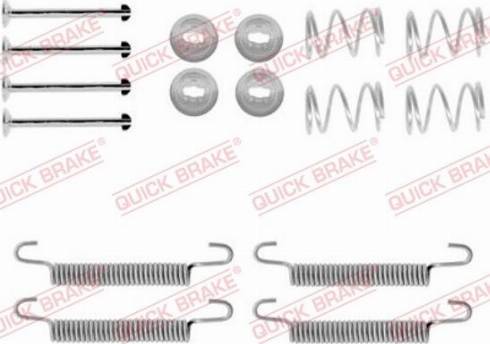 OJD Quick Brake 1050791 - Accessory Kit, parking brake shoes autospares.lv