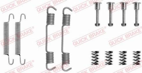 OJD Quick Brake 1050708 - Accessory Kit, parking brake shoes autospares.lv