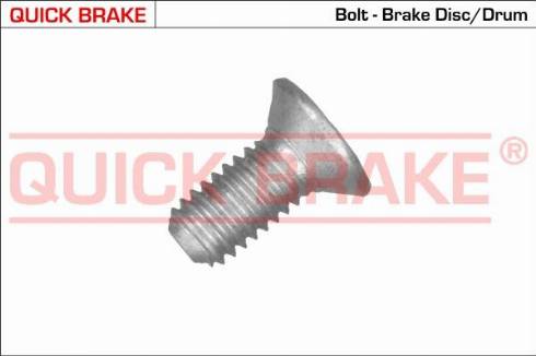 OJD Quick Brake 11671 - Bolt, brake caliper autospares.lv