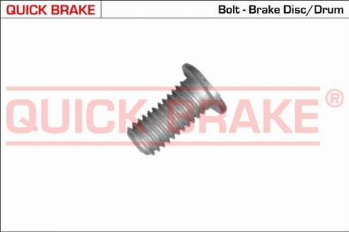 OJD Quick Brake 11672 - Bolt, brake caliper autospares.lv