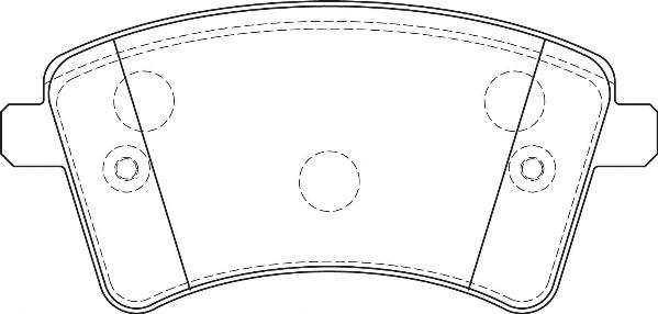 Omnicraft 2134996 - Brake Pad Set, disc brake autospares.lv