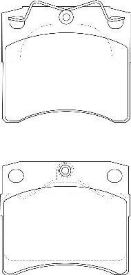 Omnicraft 2134968 - Brake Pad Set, disc brake autospares.lv