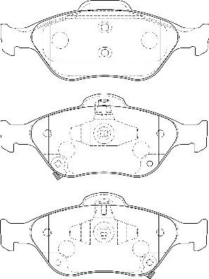 Omnicraft 2134928 - Brake Pad Set, disc brake autospares.lv