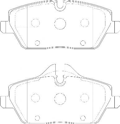 Omnicraft 2134970 - Brake Pad Set, disc brake autospares.lv