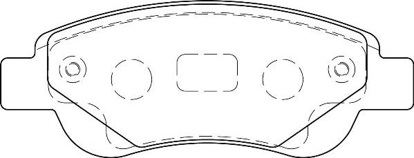 Omnicraft 2134856 - Brake Pad Set, disc brake autospares.lv