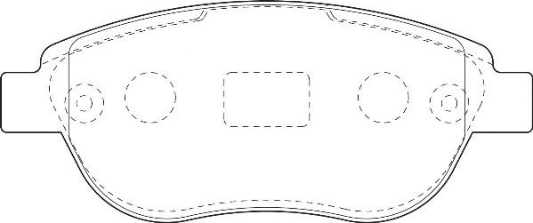 Omnicraft 2134852 - Brake Pad Set, disc brake autospares.lv