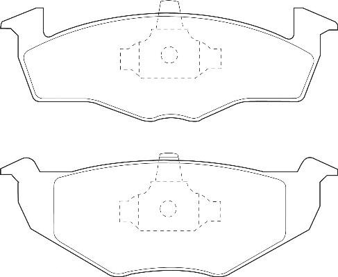 Omnicraft 2134870 - Brake Pad Set, disc brake autospares.lv