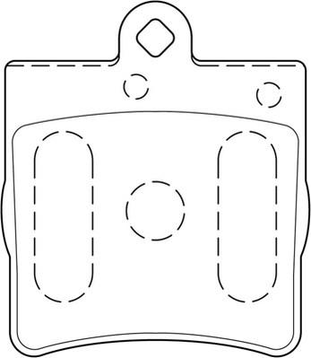 Omnicraft 2135587 - Brake Pad Set, disc brake autospares.lv