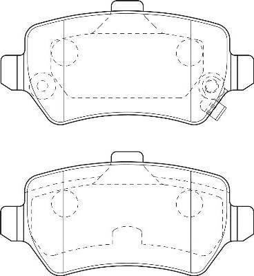 Omnicraft 2135573 - Brake Pad Set, disc brake autospares.lv