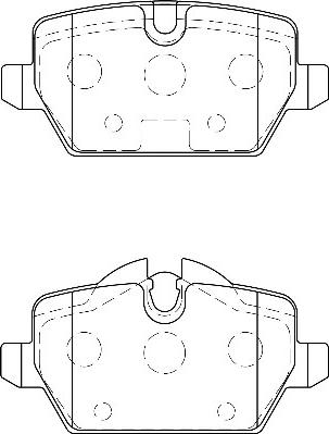 Omnicraft 2135696 - Brake Pad Set, disc brake autospares.lv