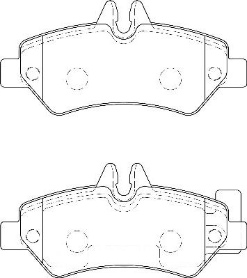 Omnicraft 2135644 - Brake Pad Set, disc brake autospares.lv