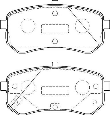 Omnicraft 2135656 - Brake Pad Set, disc brake autospares.lv