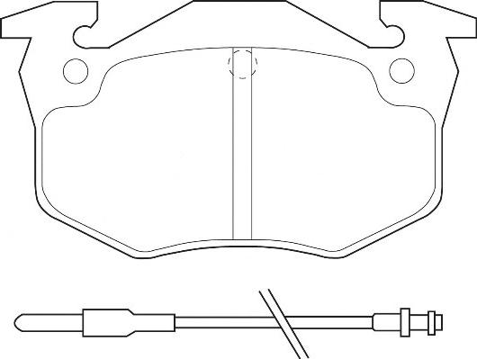 Omnicraft 2135650 - Brake Pad Set, disc brake autospares.lv