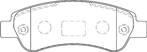 Omnicraft 2135666 - Brake Pad Set, disc brake autospares.lv