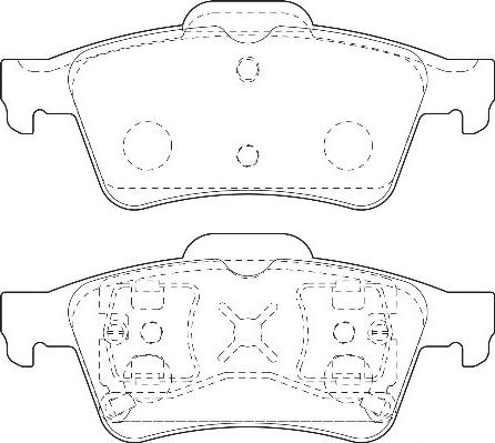 Omnicraft 2135668 - Brake Pad Set, disc brake autospares.lv