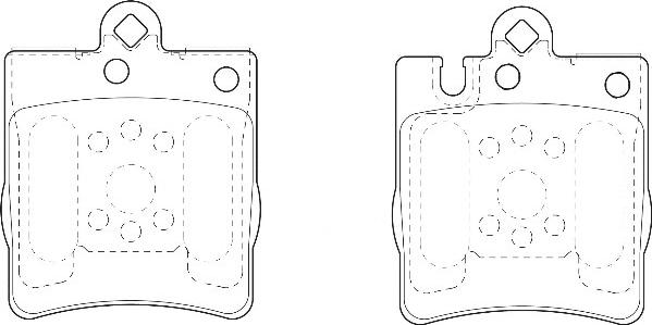 Omnicraft 2135602 - Brake Pad Set, disc brake autospares.lv