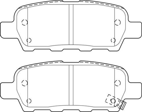 Omnicraft 2135635 - Brake Pad Set, disc brake autospares.lv