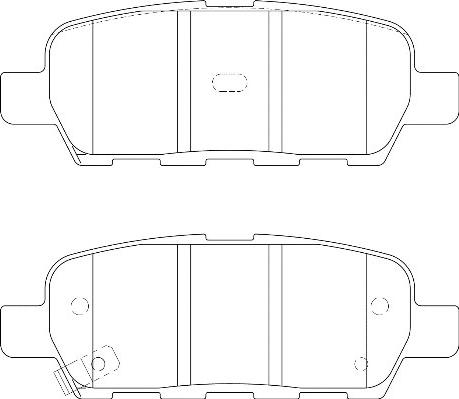 Omnicraft 2135624 - Brake Pad Set, disc brake autospares.lv