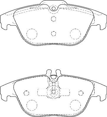 Omnicraft 2135674 - Brake Pad Set, disc brake autospares.lv