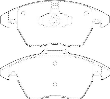 Omnicraft 2135008 - Brake Pad Set, disc brake autospares.lv