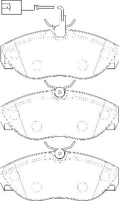 Omnicraft 2135194 - Brake Pad Set, disc brake autospares.lv