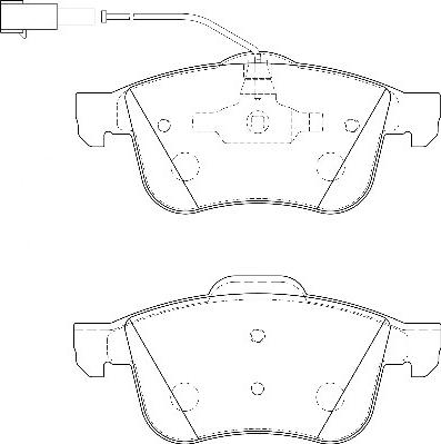 Omnicraft 2135140 - Brake Pad Set, disc brake autospares.lv