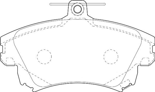 Omnicraft 2135148 - Brake Pad Set, disc brake autospares.lv