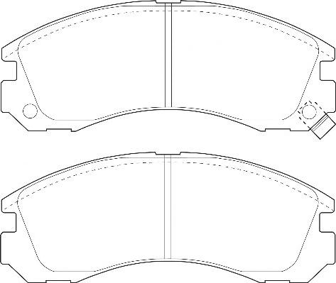 Omnicraft 2135142 - Brake Pad Set, disc brake autospares.lv