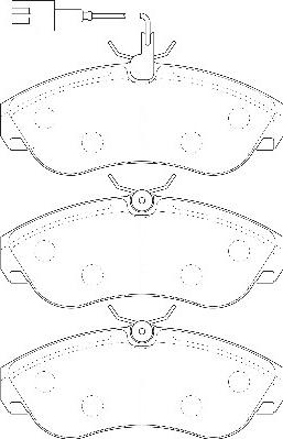Omnicraft 2135186 - Brake Pad Set, disc brake autospares.lv