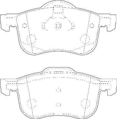 Omnicraft 2135124 - Brake Pad Set, disc brake autospares.lv