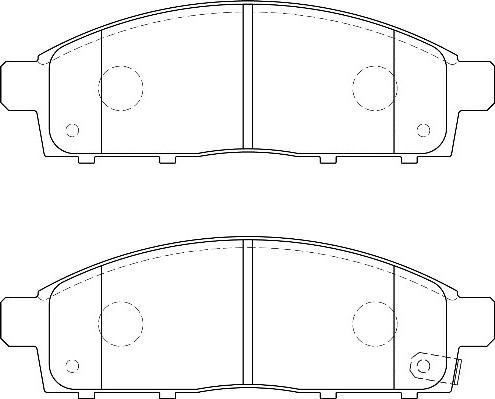 Omnicraft 2135172 - Brake Pad Set, disc brake autospares.lv