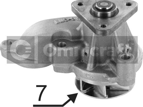 Omnicraft 2317032 - Water Pump autospares.lv