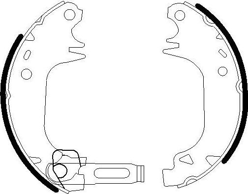 Omnicraft 2255896 - Brake Shoe Set autospares.lv