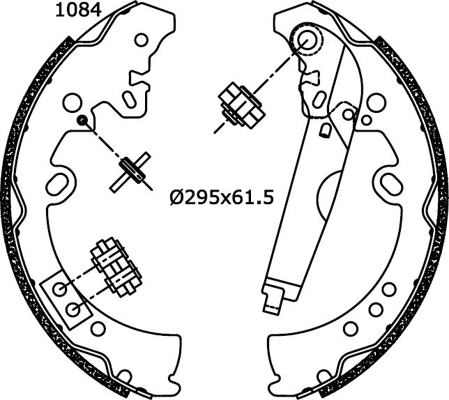 Omnicraft 2255847 - Brake Shoe Set autospares.lv