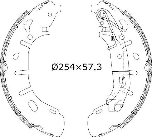 Omnicraft 2255861 - Brake Shoe Set autospares.lv