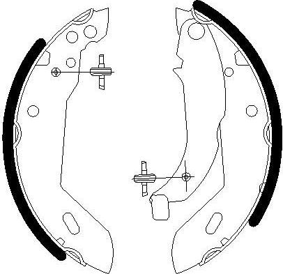 Omnicraft 2255742 - Brake Shoe Set autospares.lv