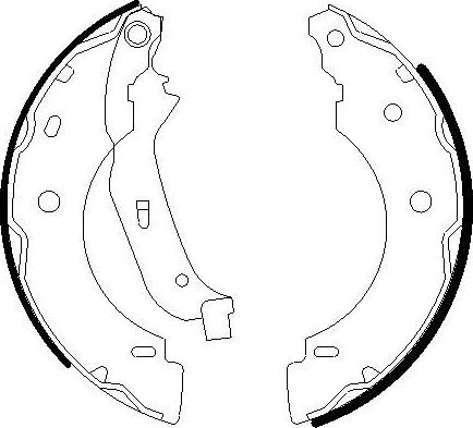 Omnicraft 2255768 - Brake Shoe Set autospares.lv