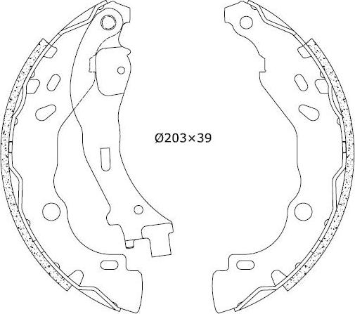 Omnicraft 2255706 - Brake Shoe Set autospares.lv