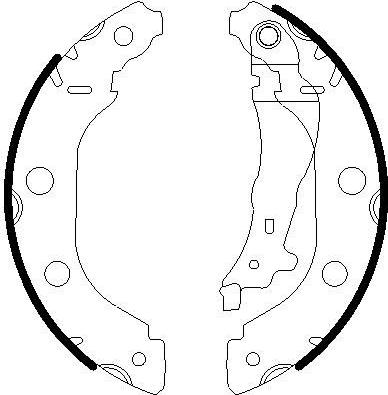 Omnicraft 2255789 - Brake Shoe Set autospares.lv