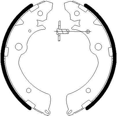 Omnicraft 2255774 - Brake Shoe Set autospares.lv