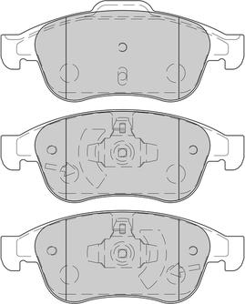 Omnicraft 2230127 - Brake Pad Set, disc brake autospares.lv