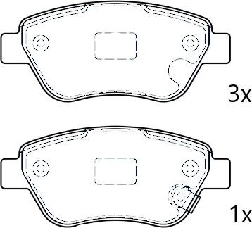 Omnicraft NAMJ2K021AHAA - Brake Pad Set, disc brake autospares.lv