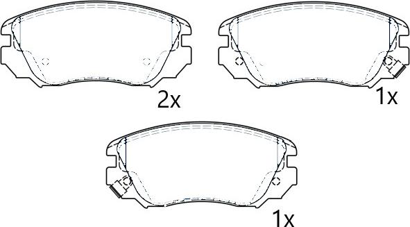 Omnicraft NAMJ2K021DSAA - Brake Pad Set, disc brake autospares.lv