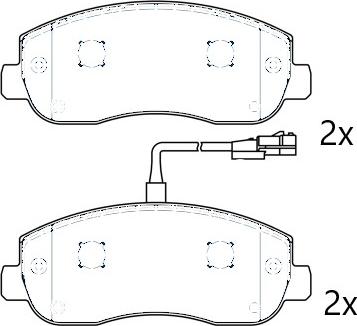 Omnicraft NAMJ2K021FZAA - Brake Pad Set, disc brake autospares.lv