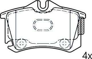 Omnicraft NAMJ2M007APAA - Brake Pad Set, disc brake autospares.lv