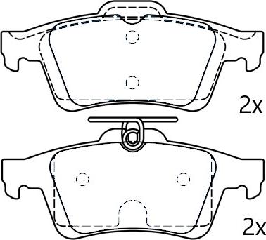 Omnicraft NAMJ2M007AUAA - Brake Pad Set, disc brake autospares.lv