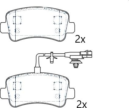 Omnicraft NAMJ2M007CJAA - Brake Pad Set, disc brake autospares.lv